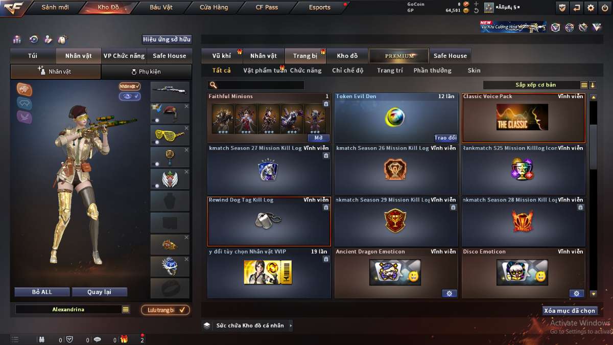 shop acc cf uy tin gia re